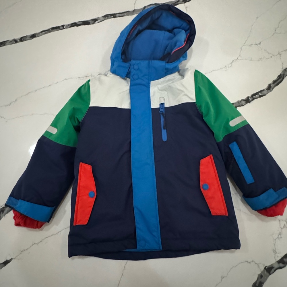 Mini Boden Multicolor Hooded Jacket